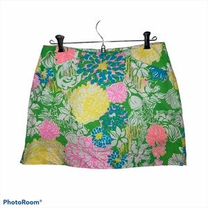 Lilly Pulitzer Colorful Zip Skort Size 2